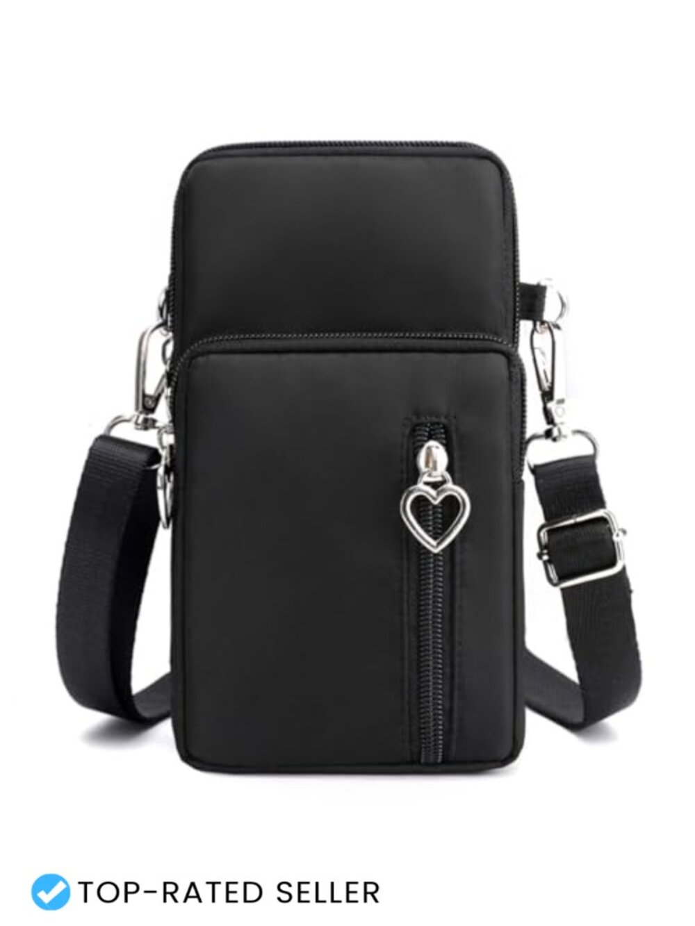 Small Nylon Crossbody Bag Mini Phone Purse Detachable Strap Shoulder Bag